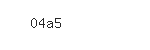 Captcha: 04a5